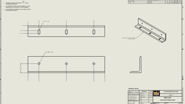 SLOTTED ANGLE DRAWING