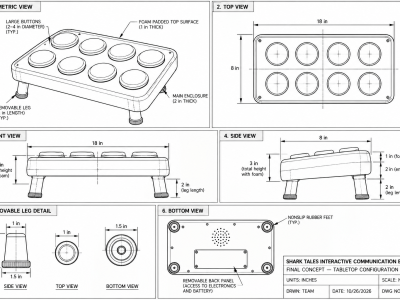 Shark Tales Communication Board Blueprint