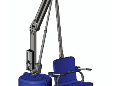 pool lift cad model
